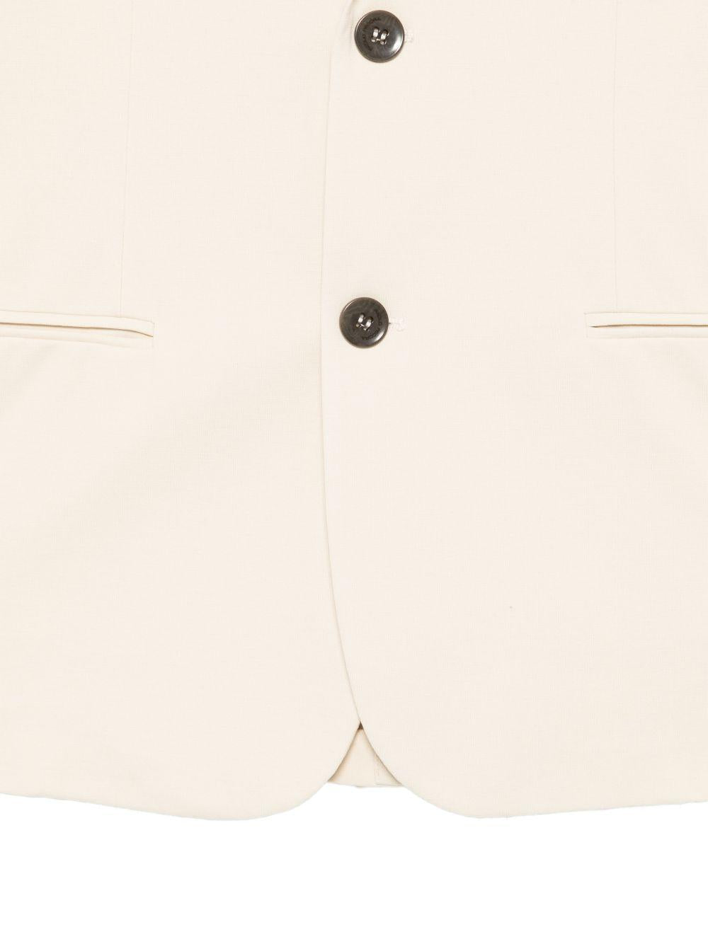 Giacca per bambino Paolo Pecora Kids beige con tasche a filetto PP4207 SABBIA PAOLO PECORA KIDS