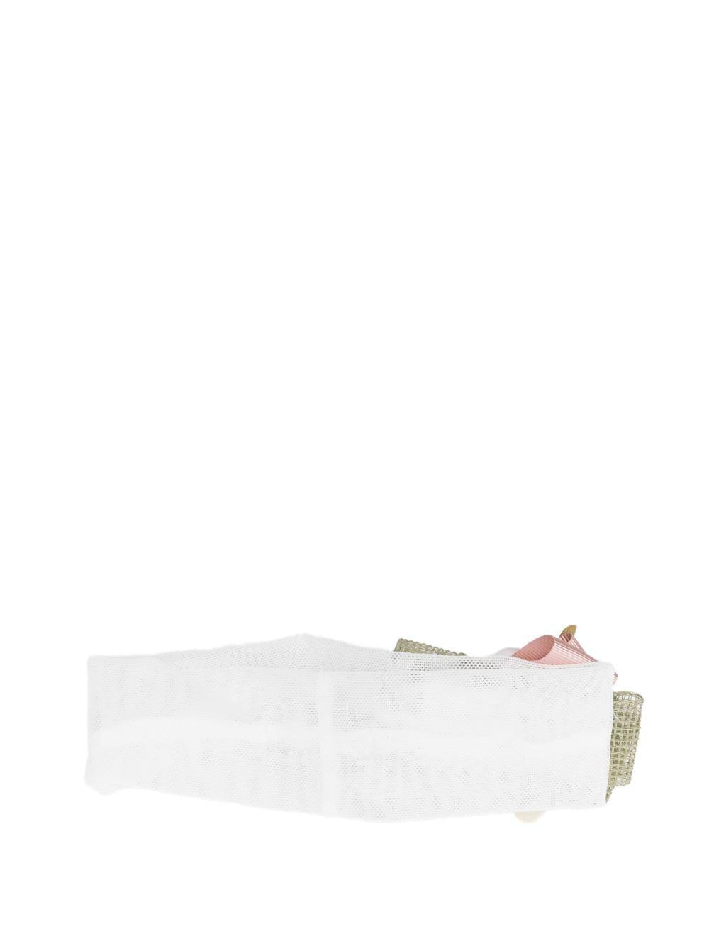 Fascia per neonata Colorichiari bianca con applicazione floreale FN978556 AF799 83 COLORICHIARI KIDS