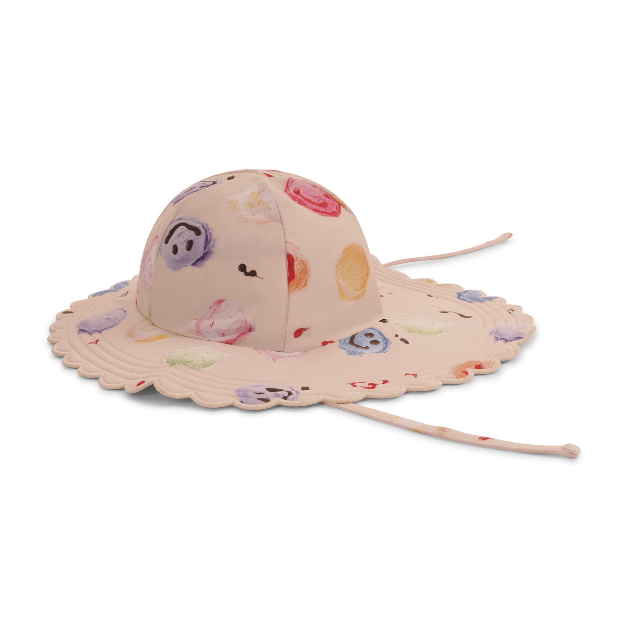 Cappello per bambina Molo beige con stampa grafica 7S26Y301 9502 MOLO