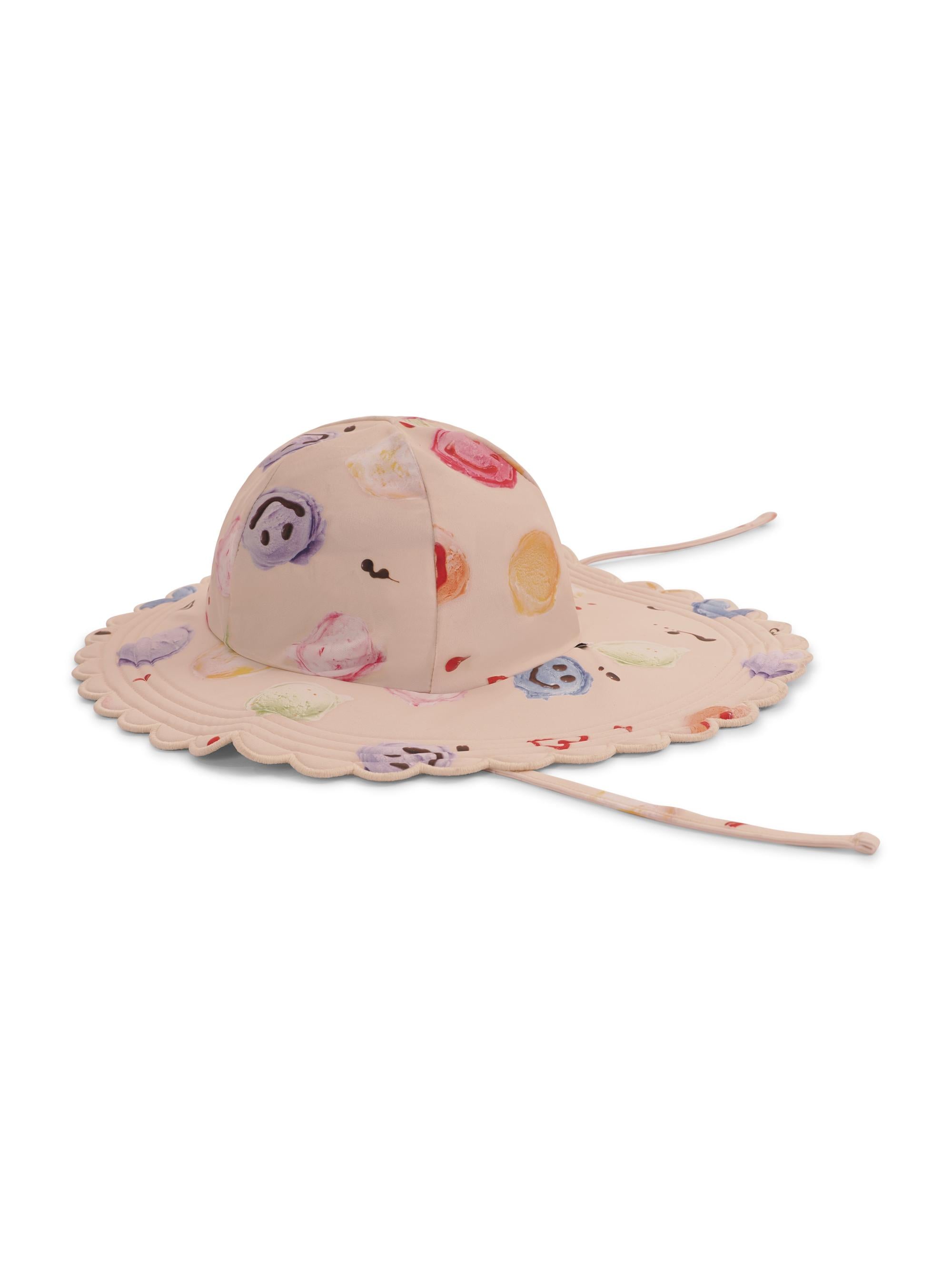 Cappello per bambina Molo beige con stampa grafica 7S26Y301 9502 MOLO