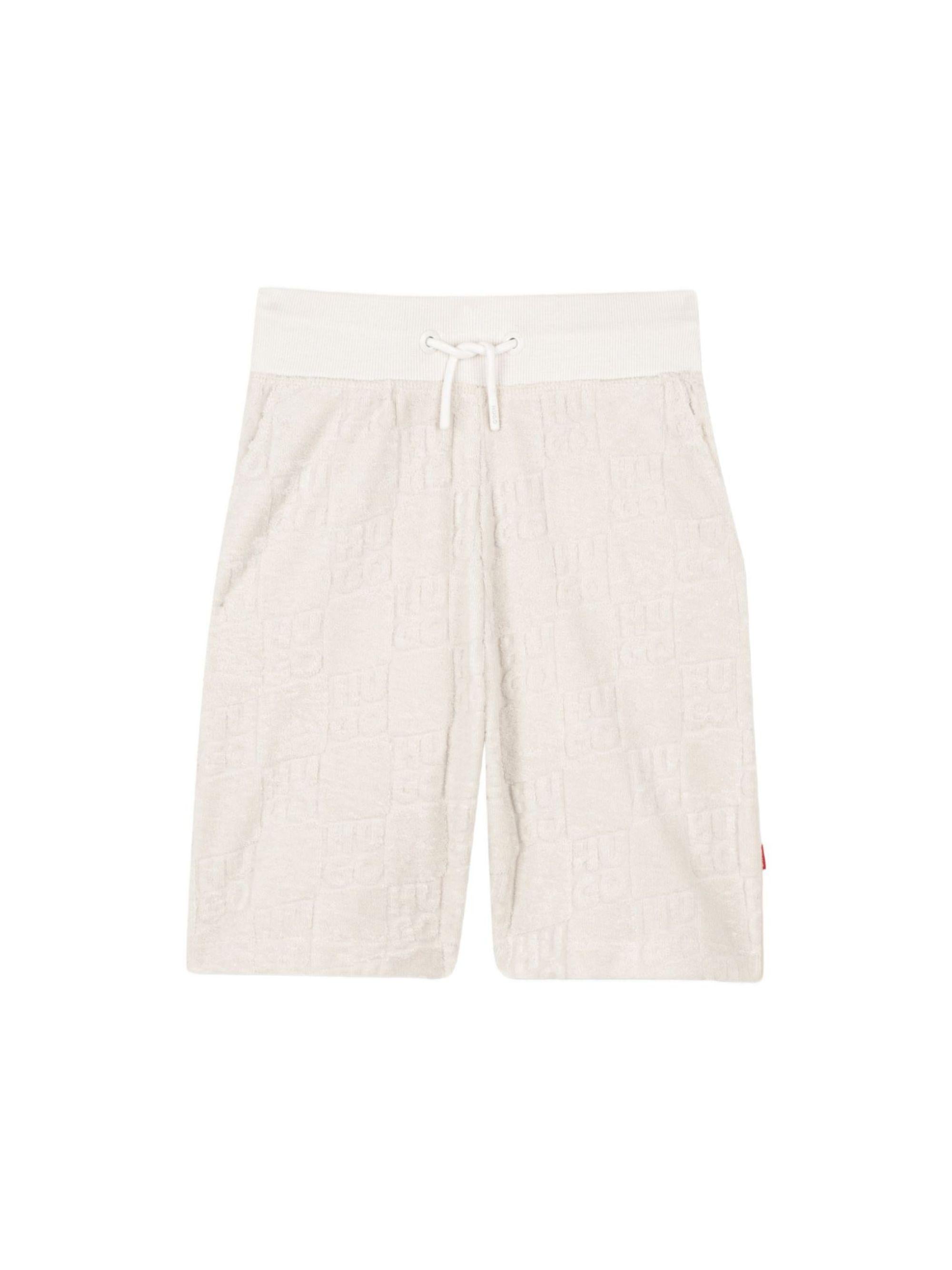 Shorts per bambino Hugo Kids bianco con chiusura a coulisse G00998 153 Hugo KIDS