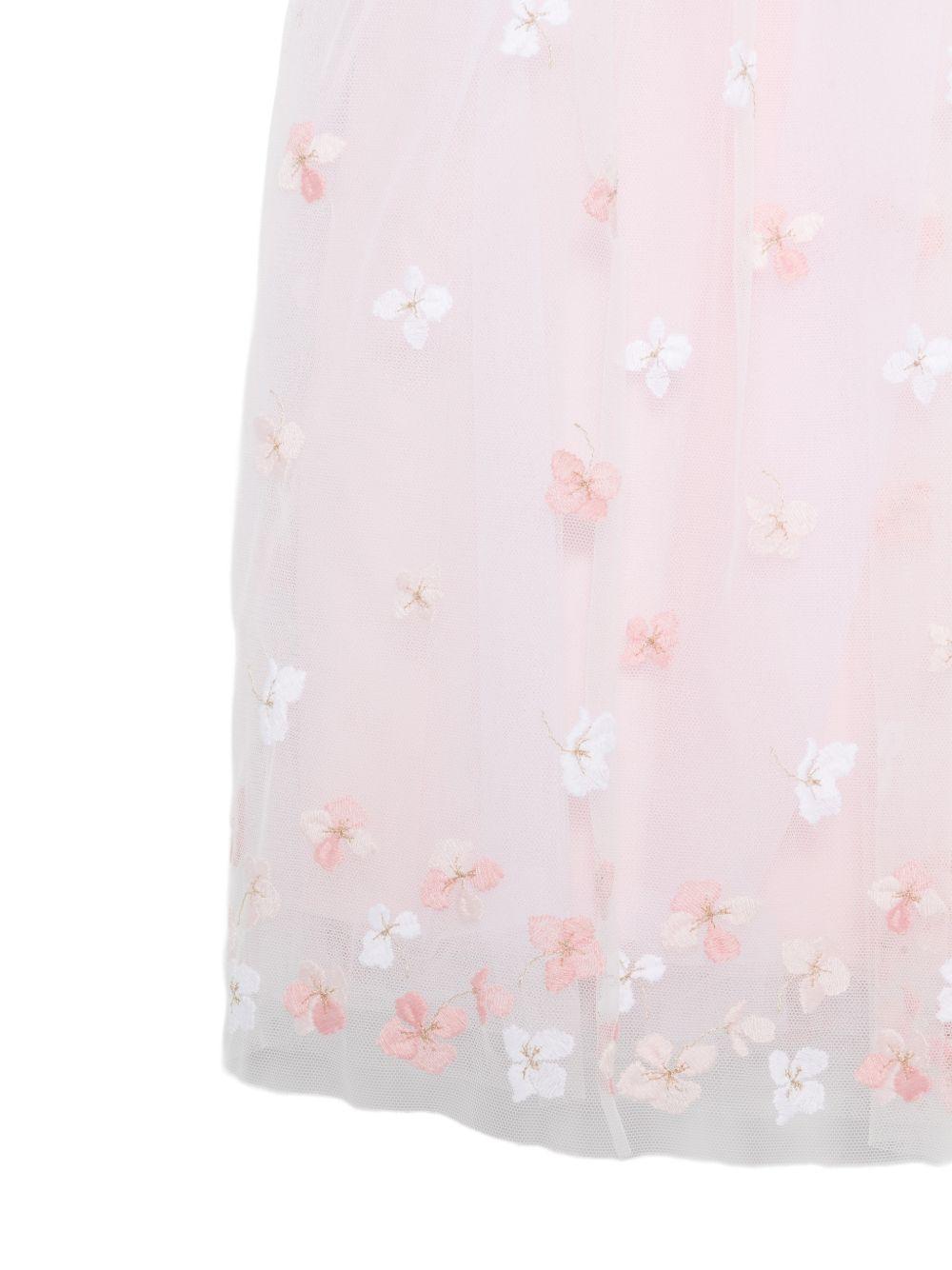 Gonna per bambina Tartine Et Chocolat rosa con ricami floreali CC27002 32 TArtine & Chocolat KIDS
