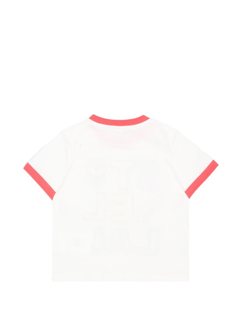 T-shirt per neonata Stella McCartney Kids bianca con stampa grafica TZ8011 Z3772 101 STELLA McCARTNEY KIDS