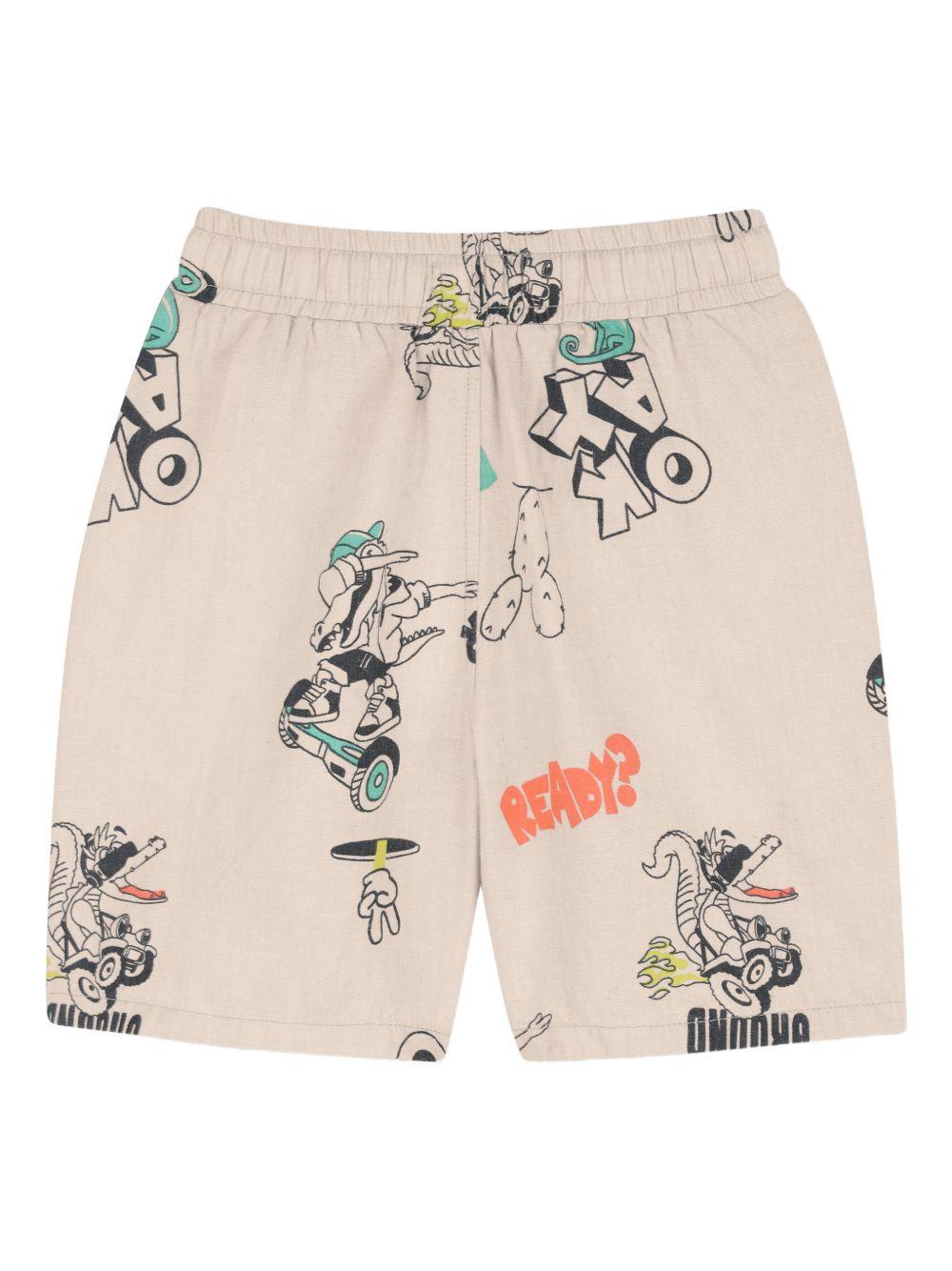 Bermuda per bambino Billieblush beige con stampa U21724 130 BILLIEBLUSH KIDS