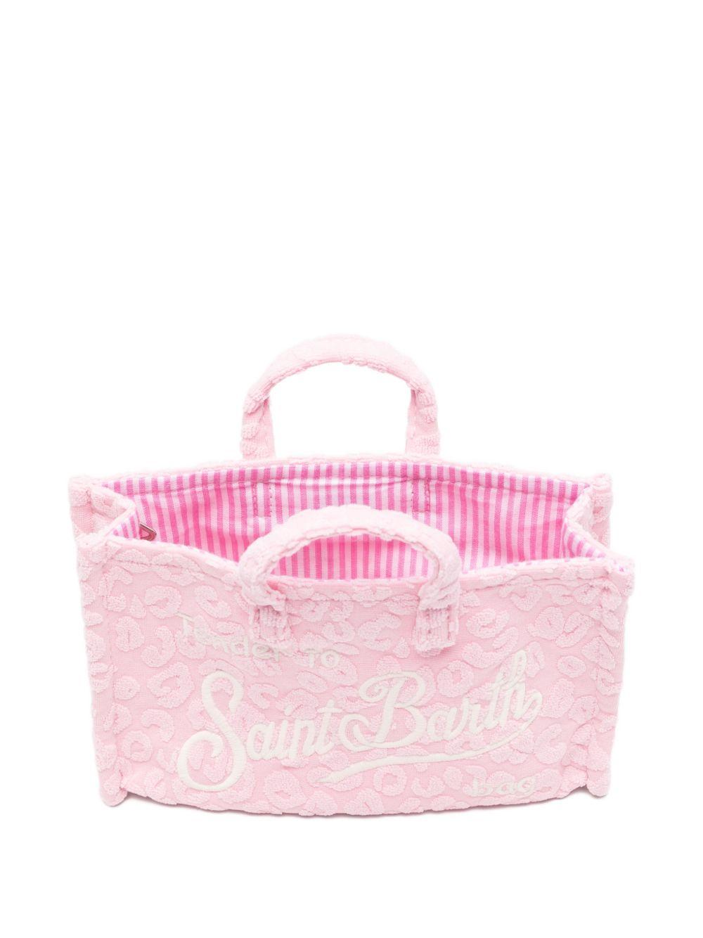 Phone bag MC2 Saint Barth rosa con logo ricamato PHONE014 00527L MC2 ST. BARTH KIDS