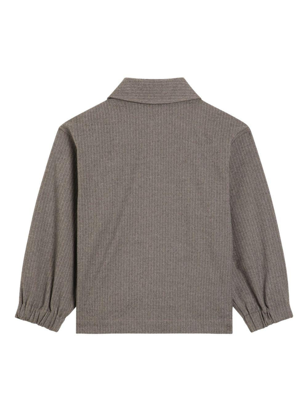 Camicia per bambino Dolce & Gabbana Kids grigio a righe L42B86 FURN5 S8051 DOLCE & GABBANA KIDS
