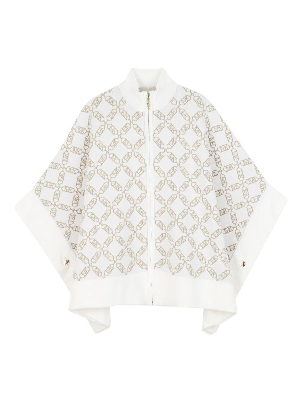 Mantella per bambina Michael Kors Kids bianco con motivo jacquard all-over R30463 N52 MICHAEL KORS KIDS