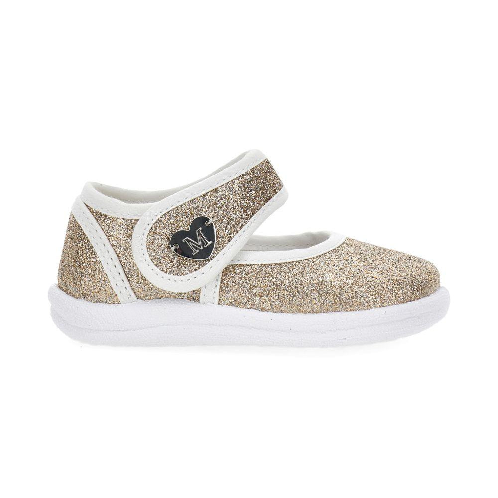 Ballerine per bambina Monnalisa color oro con cinturino a strappo 83G005 7714 G073 MONNALISA KIDS