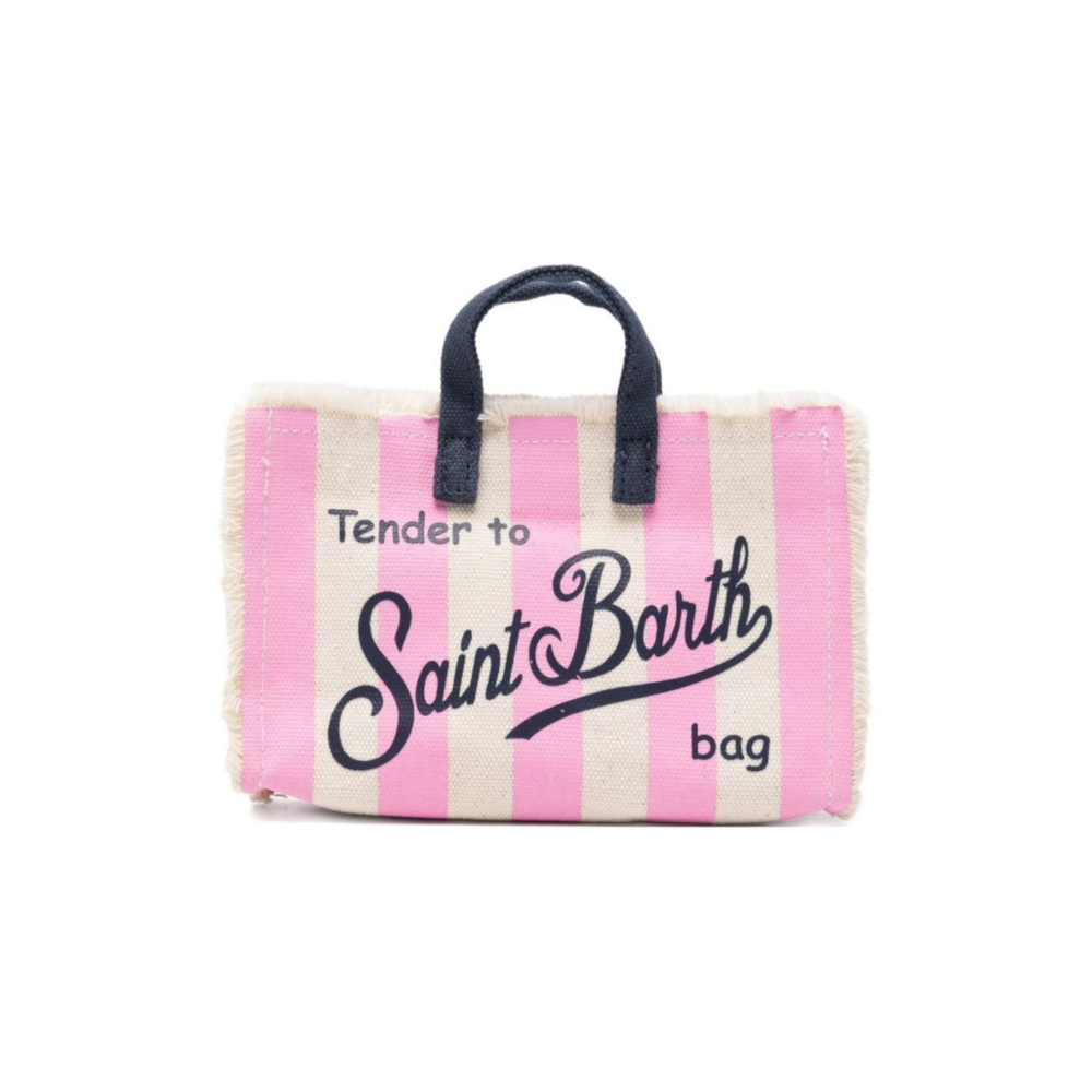 Phone bag MC2 Saint Barth beige e rosa con stampa logo PHONE001 00716L MC2 ST. BARTH KIDS