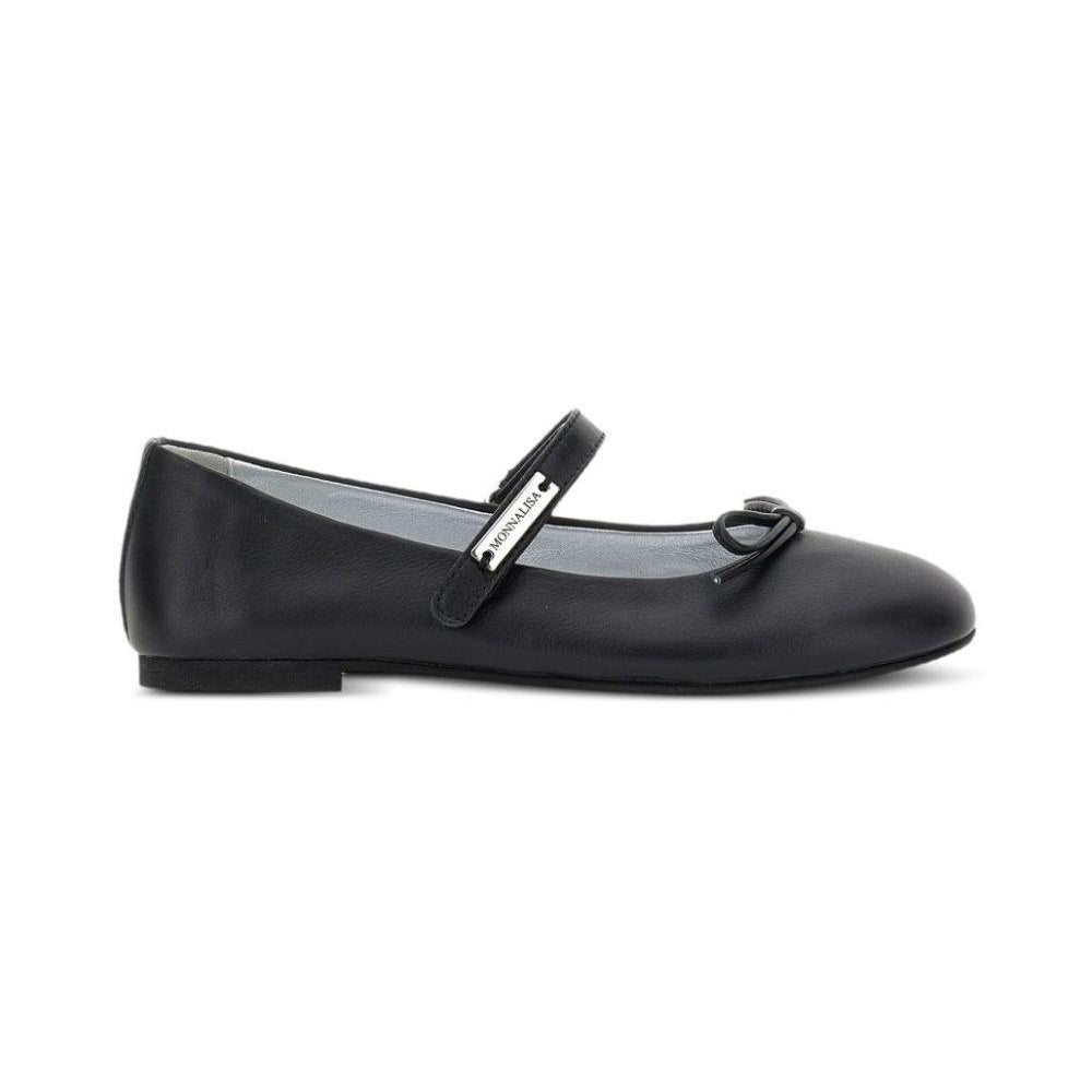 Ballerine per bambina Monnalisa Kids nere con fiocco 8CH015 8786 0050 MONNALISA KIDS