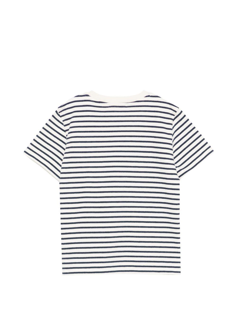 T-shirt Lilas per bambina Bonpoint multicolor con design a righe S06GTSK00005 274 BONPOINT KIDS
