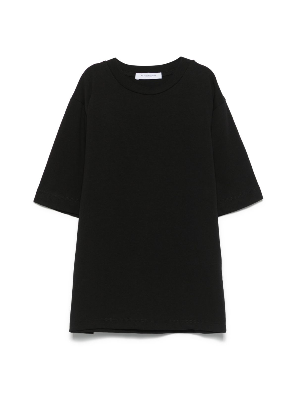 T-shirt per bambino Paolo Pecora Kids nero con logo sul retro PP3974 N-T PAOLO PECORA KIDS