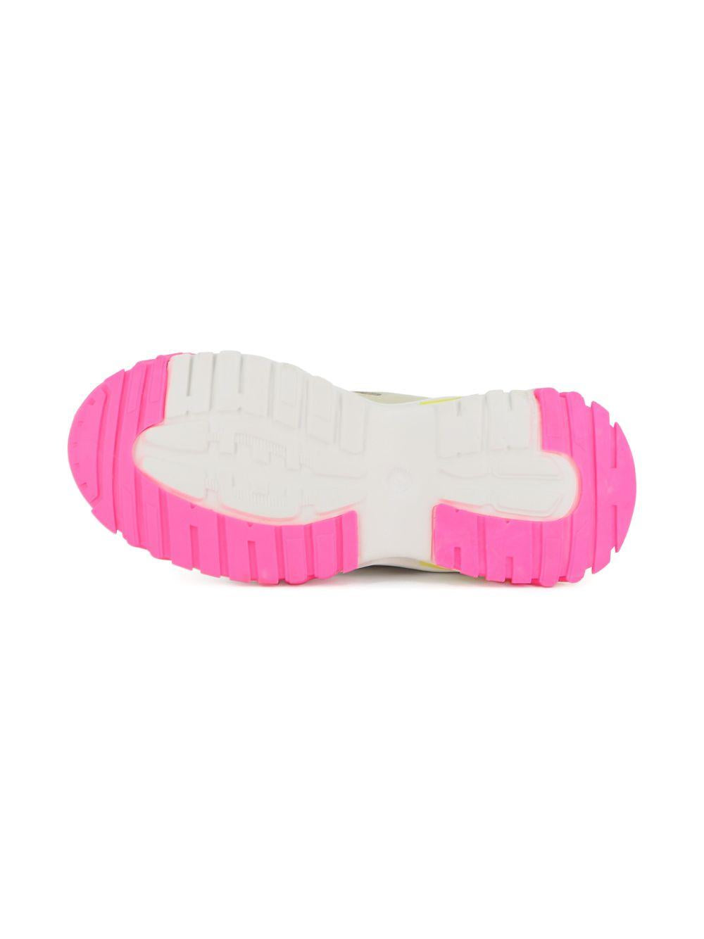 Sneakers per bambina Billieblush beige con inserti fucsia U21991 148 BILLIEBLUSH KIDS