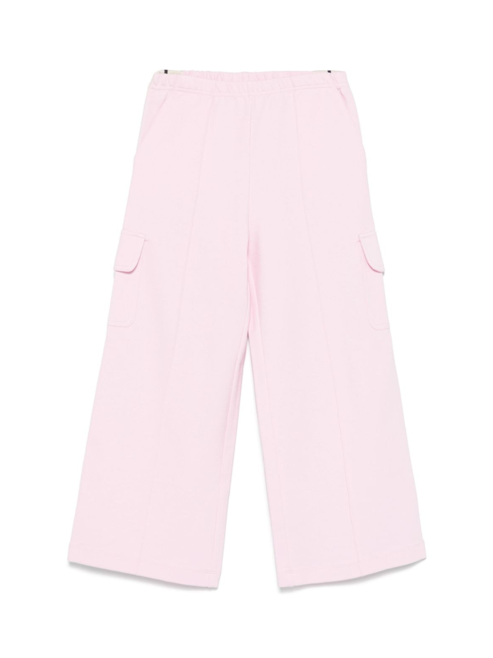 Cargo con tasche laterali per bambina Palm Angels Kids rosa con dettaglio laterale a righe PGCJ011S25FLE001 3B10 PALM ANGELS KIDS