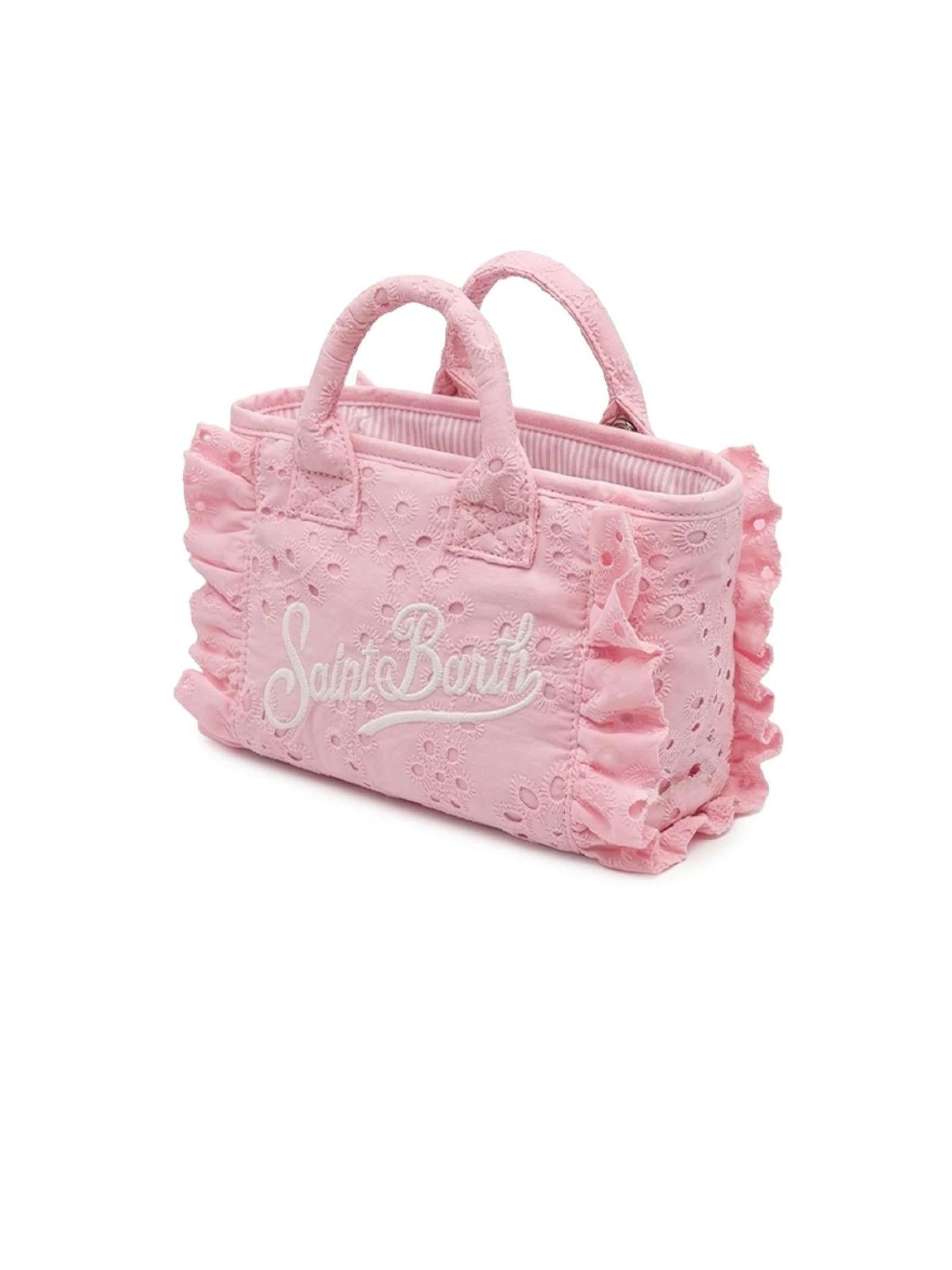 Borsa Vanity Mini MC2 Saint Barth rosa in pizzo sangallo VAMI018 02531L MC2 ST. BARTH KIDS