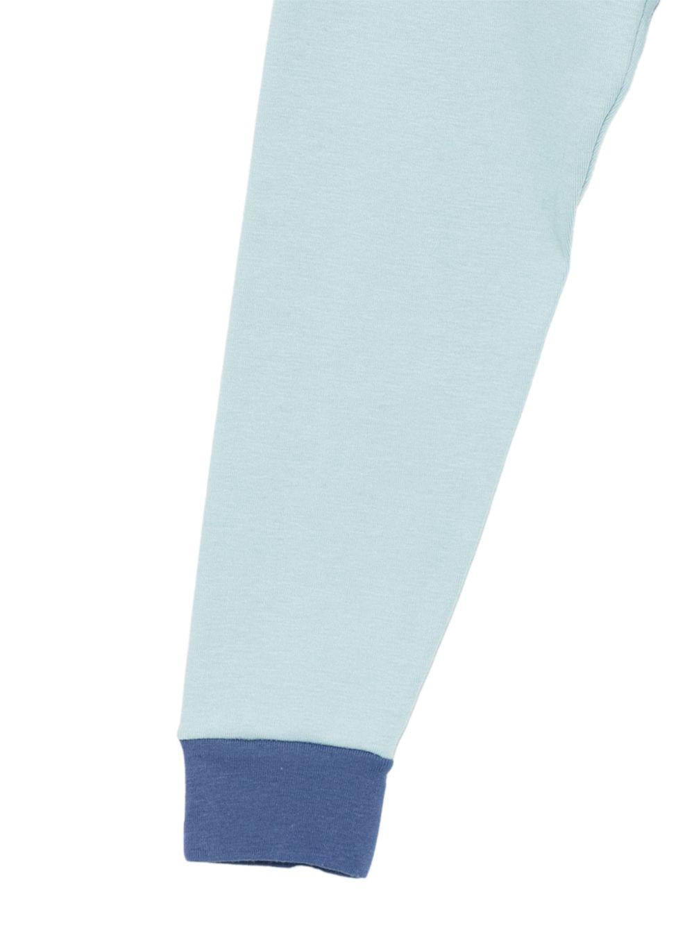 Pigiama per bambino Petit Bateau azzurro con stampa grafica all-over A0FCO 01 PETIT BATEAU