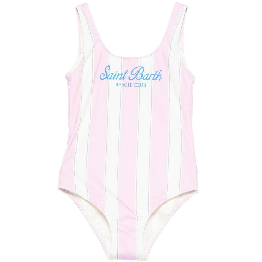 Costume intero per bambina MC2 Saint Barth Kids multicolore con design a righe CARA001 01129L MC2 ST. BARTH KIDS