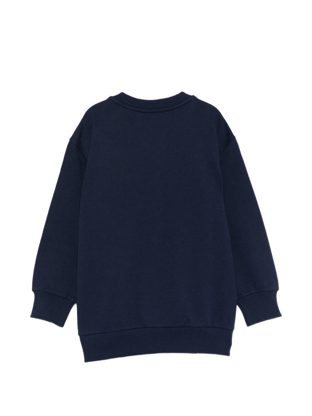 Felpa per bmabino Etro Kids blu navy con logo ricamato GY4P10 Z3183 617 ETRO KIDS