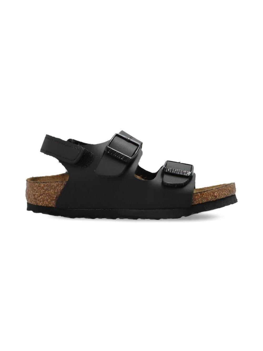 Sandali per bambini Birkenstock Kids nericon cinturino a strappo 1032009 BLACK BIRKENSTOCK KIDS