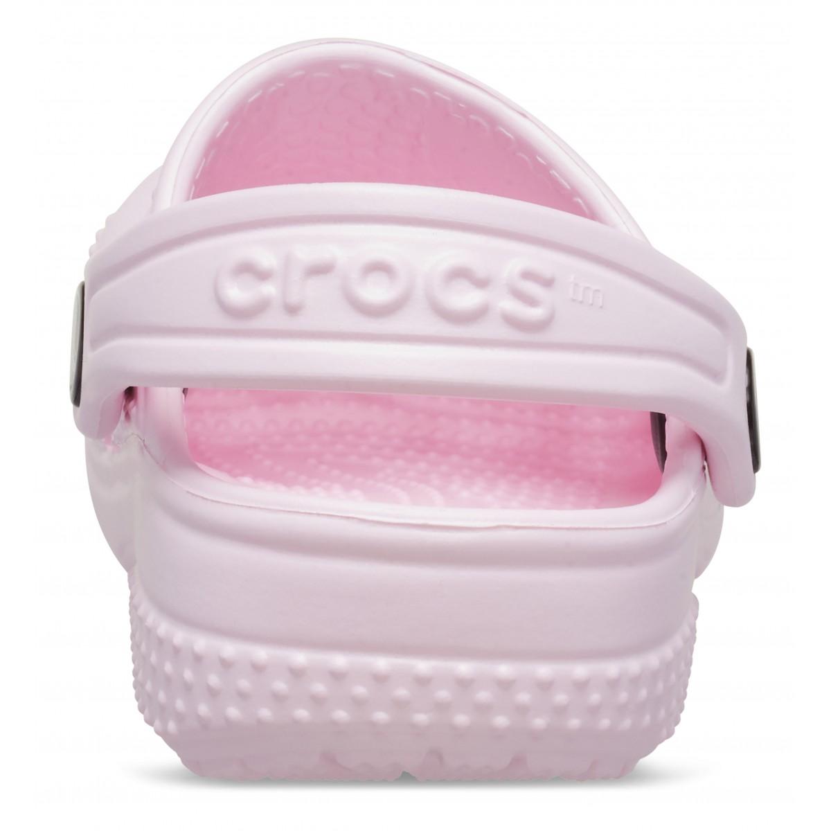 Crocs Littles Sabot B per neonata Crocs rosa con cinturino posteriore 11441 PIMK CROCS KIDS