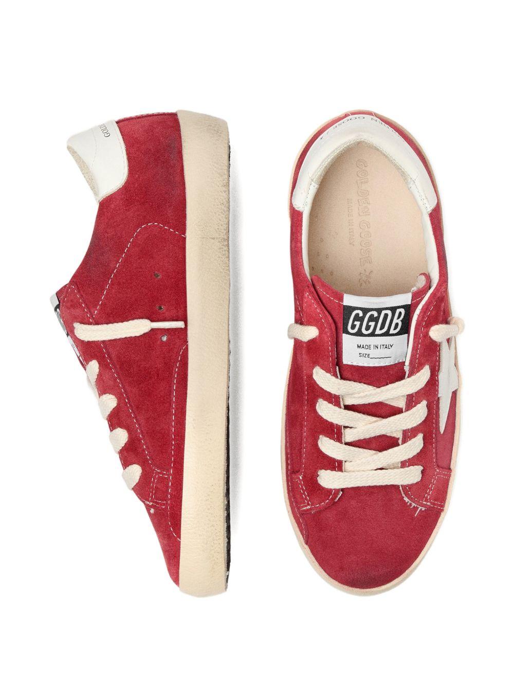 Sneakers Superstar per bambini Golden Goose Kids rosse con lacci F00101F008031 40375 GOLDEN GOOSE KIDS