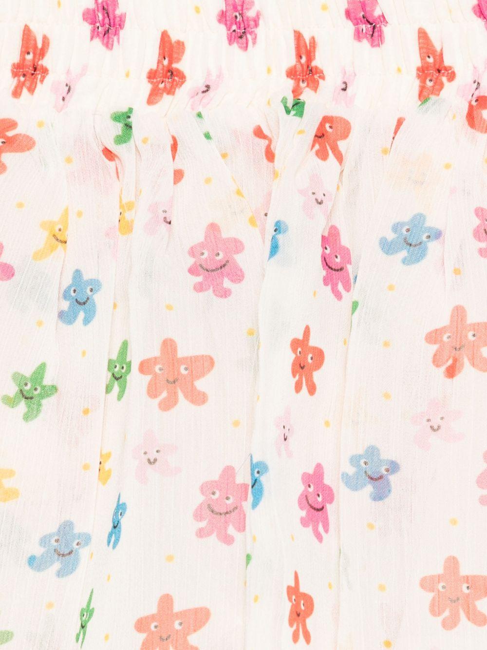 Gonna per neonata Stella McCartney Kids bianco a fiori con vita elasticizzata TX7011 Z3216 101MC STELLA McCARTNEY KIDS