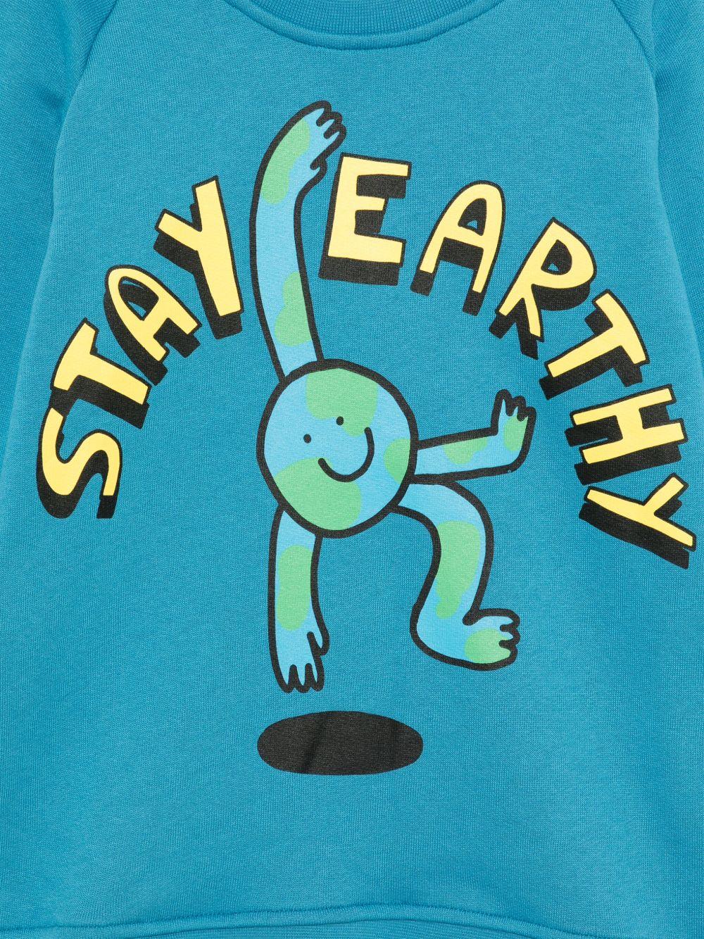 Felpa per bambini Stella McCartney Kids blu con stampa grafica TX4S00 Z0453 60P STELLA McCARTNEY KIDS