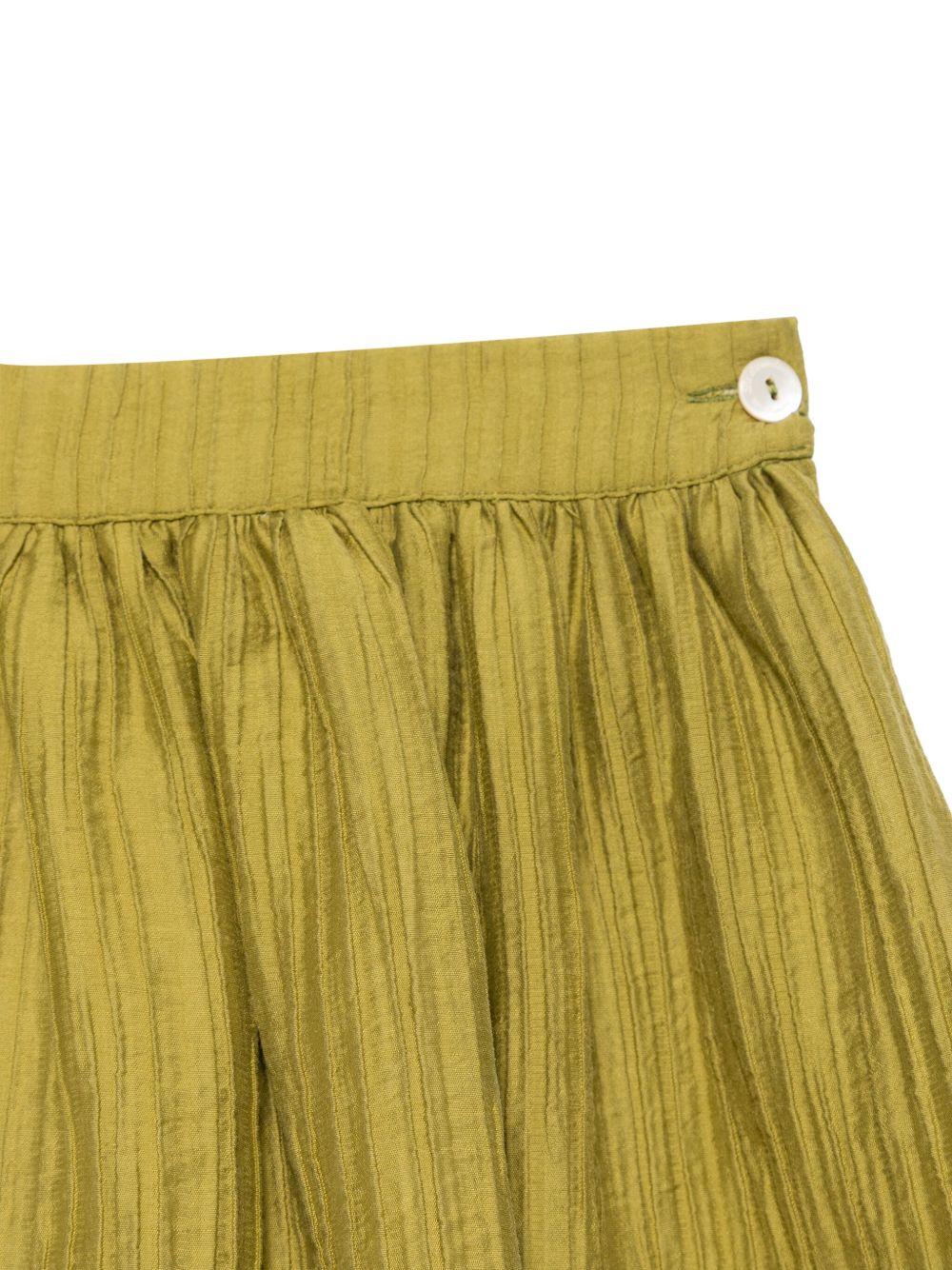 Gonna per bambina La Stupenderia verde plissettata TJGN90 S01 LA STUPENDERIA