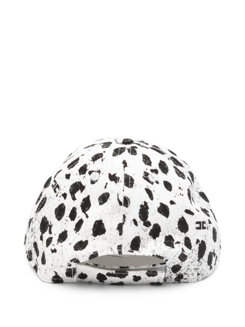 Cappello per bambina Elisabetta Franchi La Mia Bambina bianco con stampa dalmata EFCP0340CEE01 D028 ElISABETTA FRANCHI