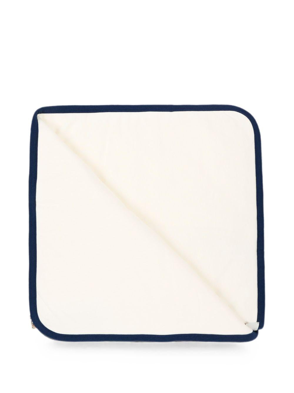 Coperta per neonati Etro Kids avorio con motivo orsetto GZ0540 Z3672 102 ETRO KIDS