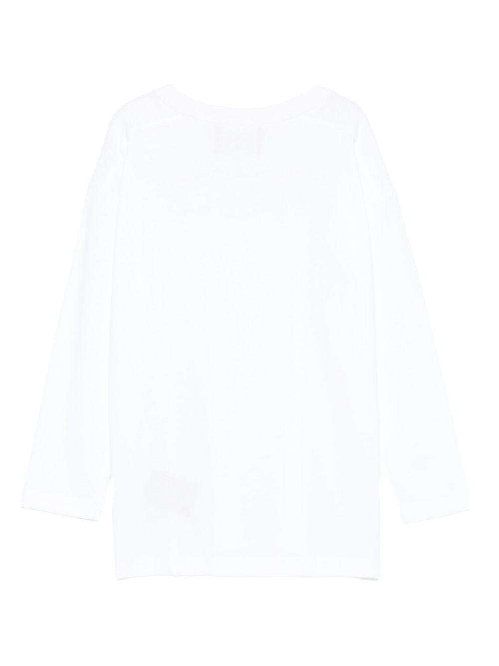 T-shirt per bambino John Richmond Junior bianco con dettaglio logo RBA25016TS WHITE JOHN RICHMOND JUNIOR