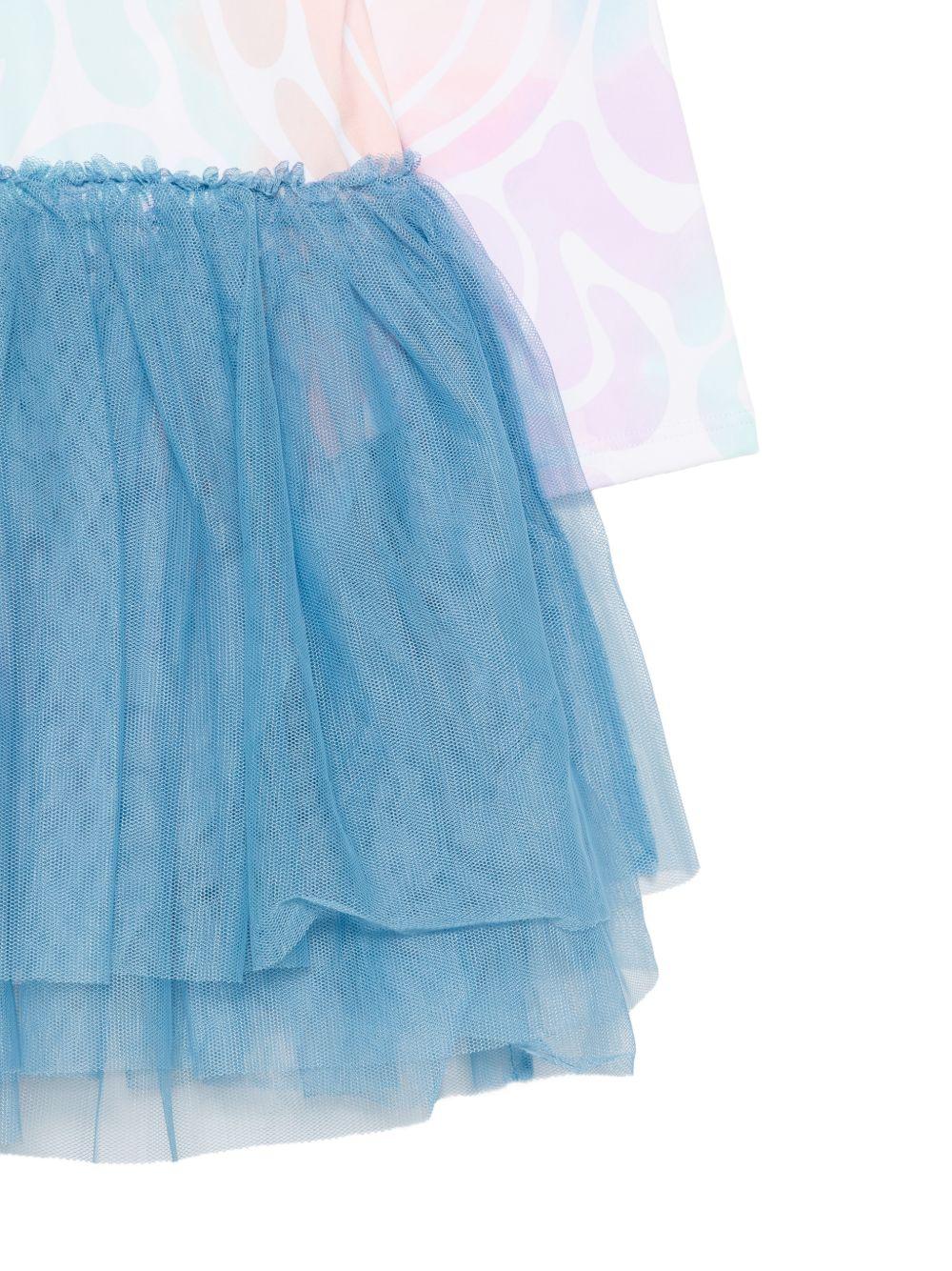 Abito per bambina Stella McCartney Kids multicolore con gonna a strati TY1B20 Z3448 999MC STELLA McCARTNEY KIDS