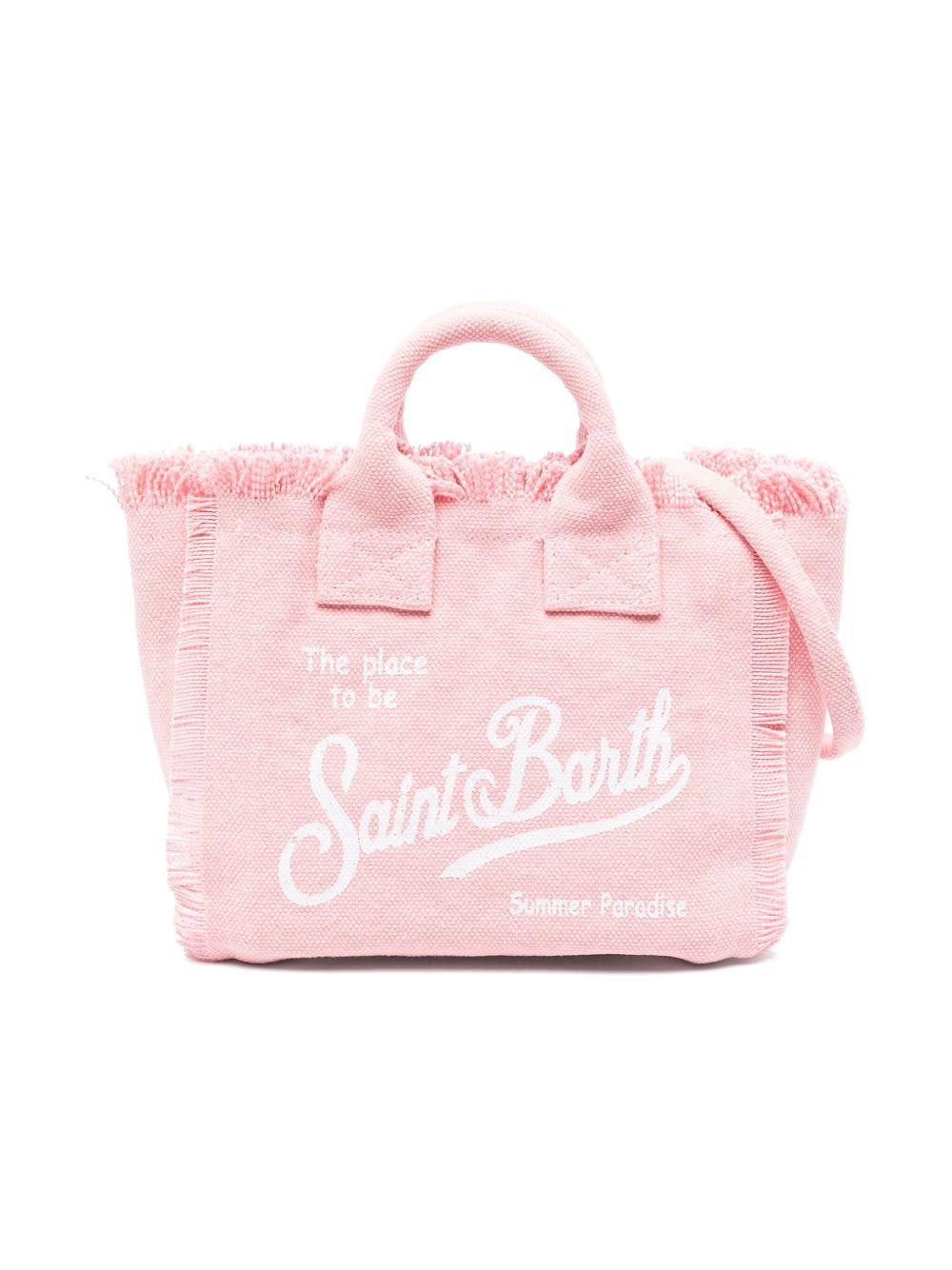 Borsa Mini Vanity MC2 Saint Barth rosa con dettaglio frange VAMI001 00135L MC2 ST. BARTH KIDS