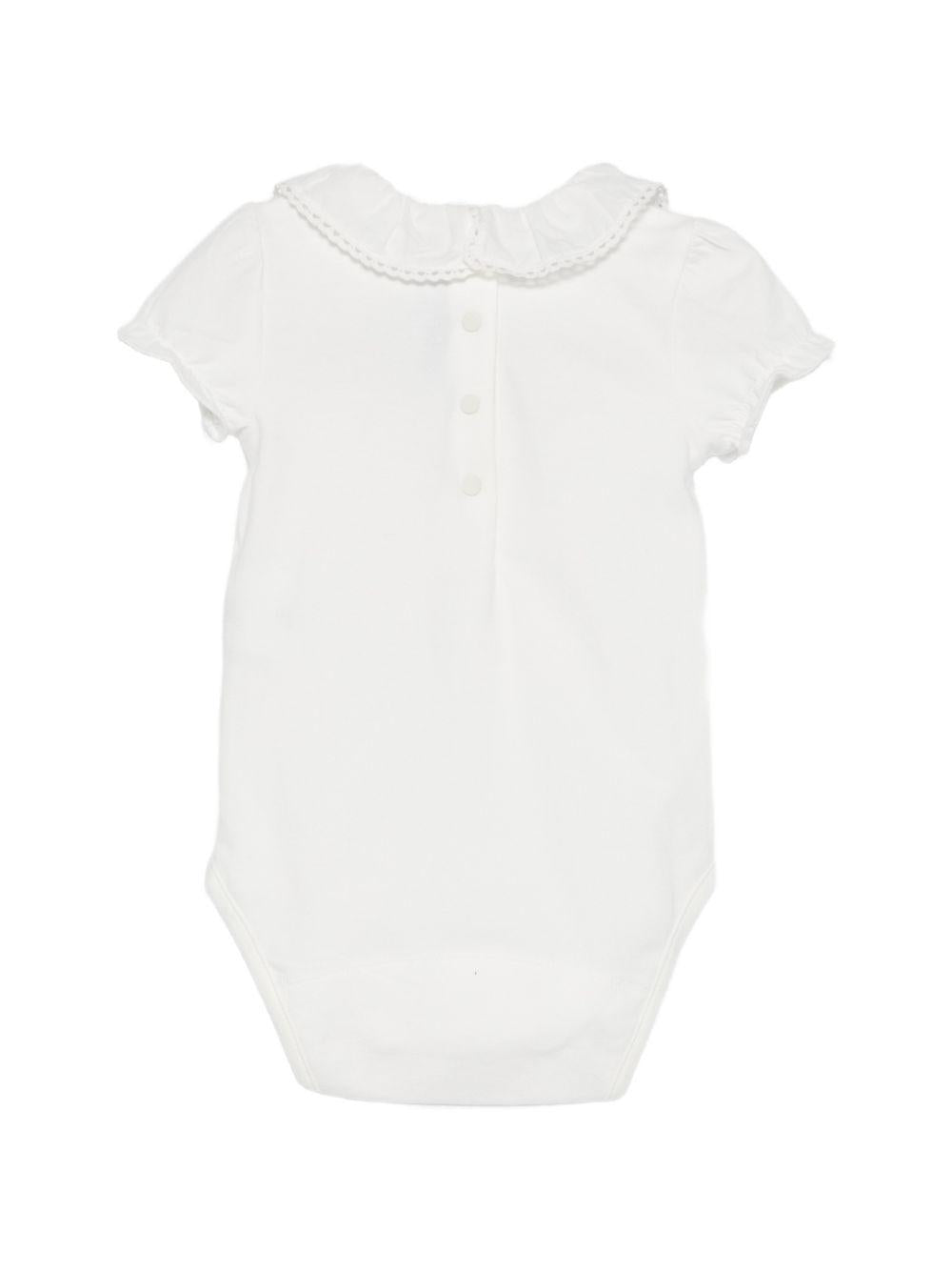 Body per neonata Tartine & Chocolat bianco con colletto arricciato CC11081 13 TArtine & Chocolat KIDS