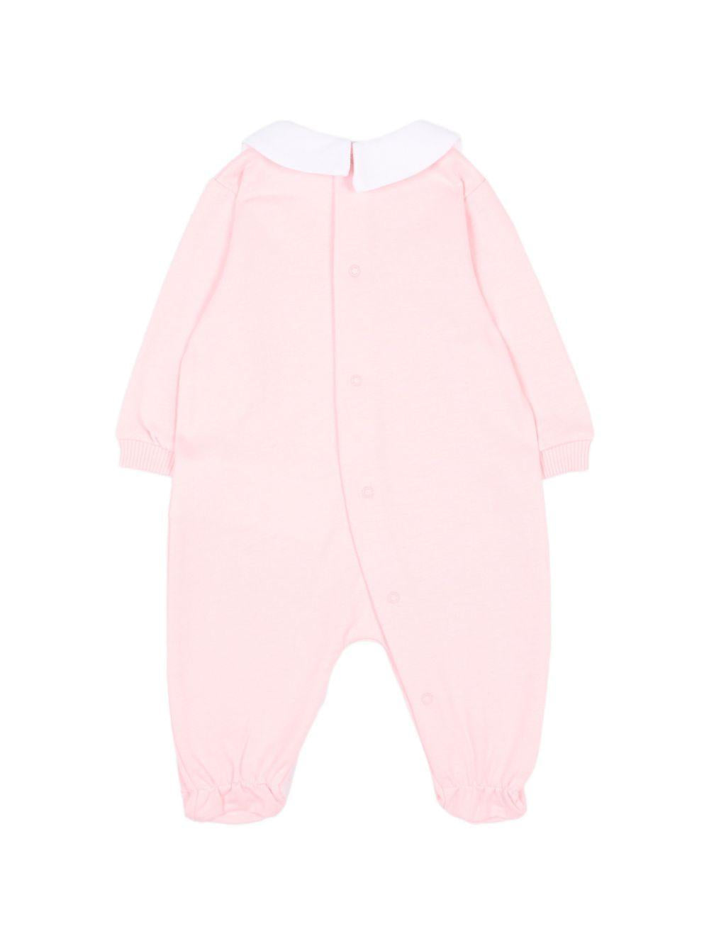 Tutina per neonato Moschino Kids rosa con dettaglio Teddy Bear M5Y037LCA40 50209 MOSCHINO KIDS