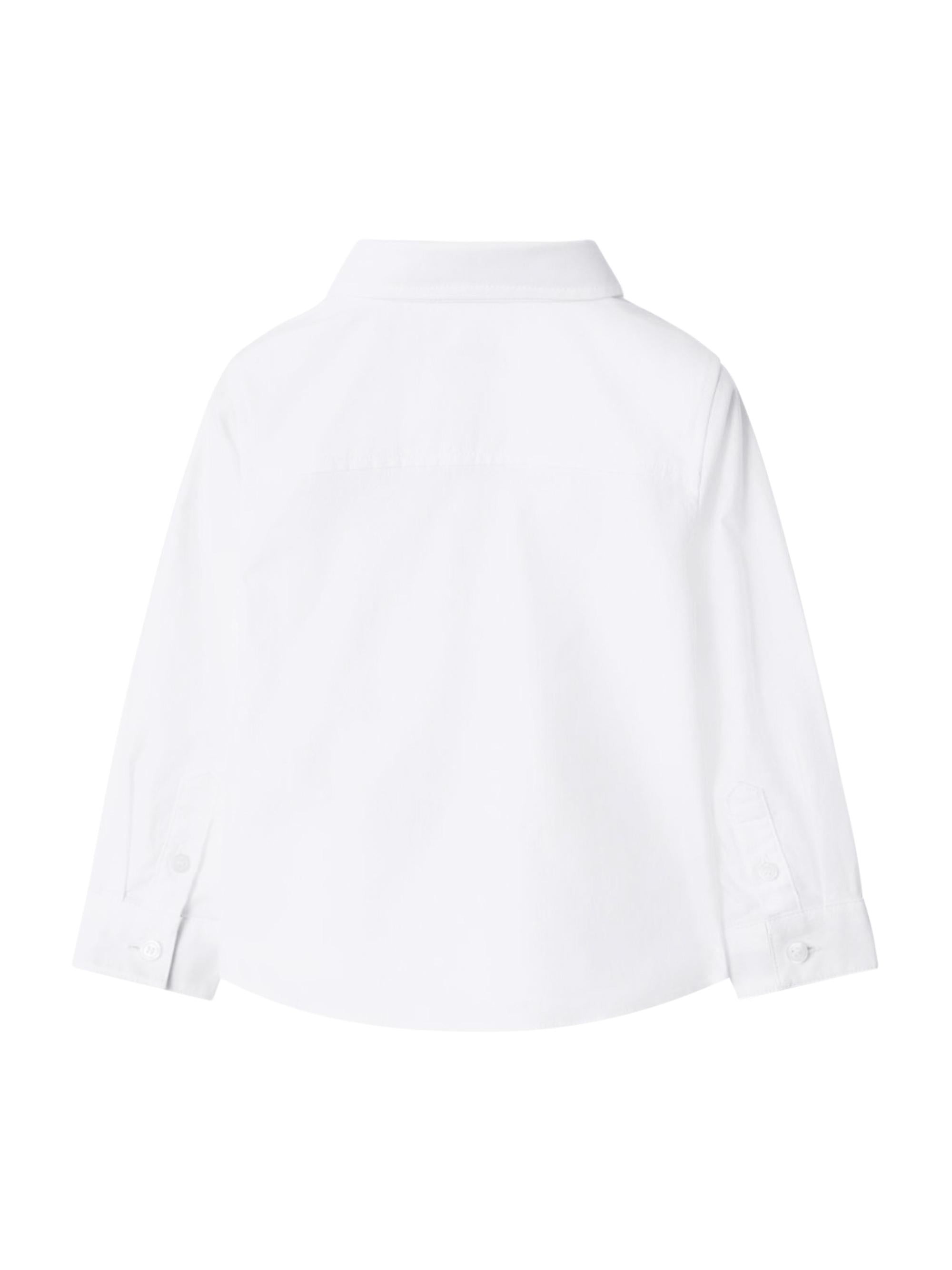 Camicia per neonato Burberry Kids Oxford bianco con bordo a quadri 8121251 A1464 BURBERRY KIDS