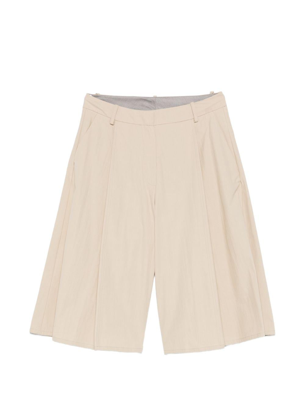 Shorts per donna Alysi beige con design plissettato 116146 P6007 AVENA ALYSI