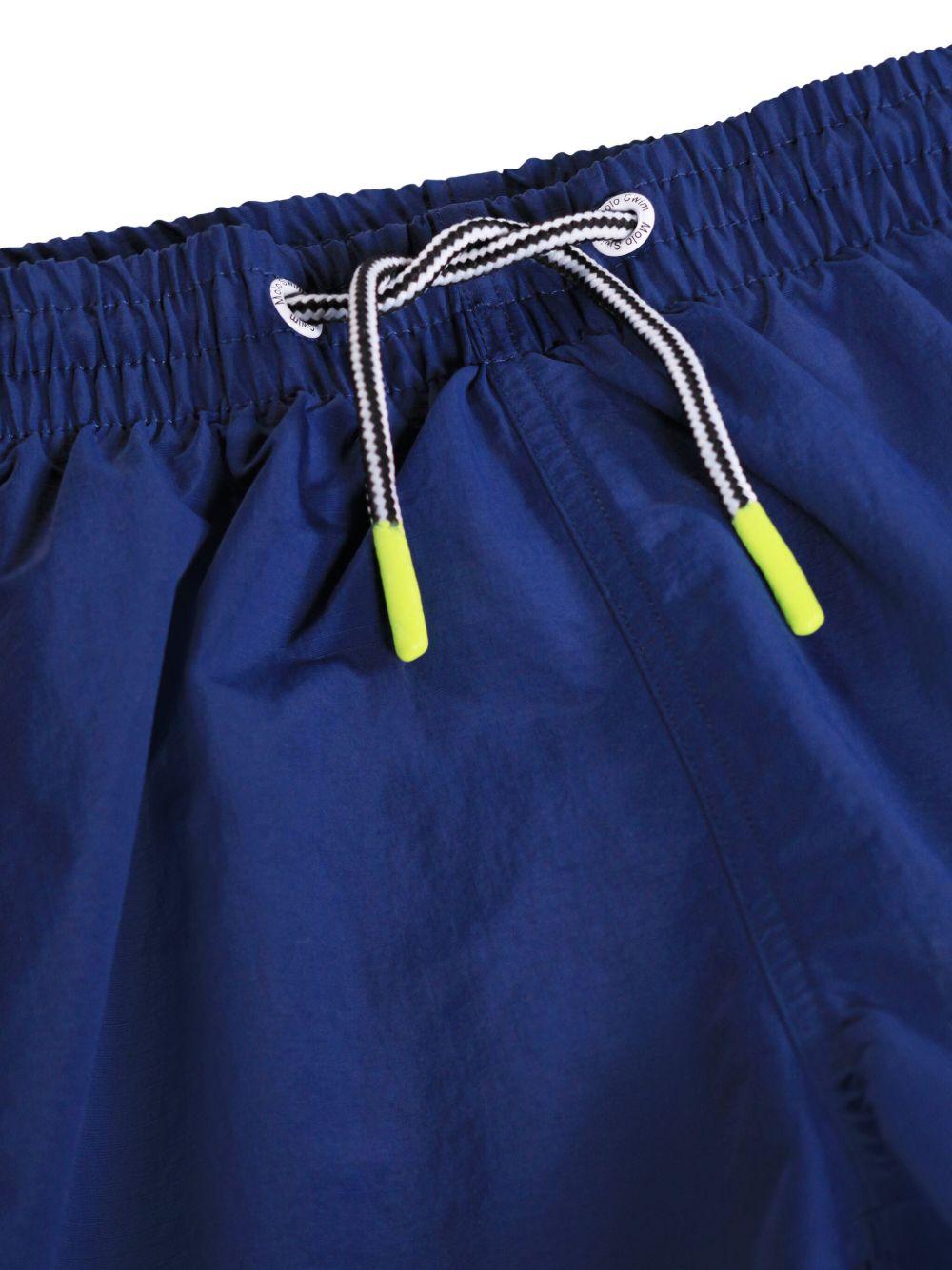 Costume da bagno per bambino Molo blu con applicazione con logo 8S26P401 5618 MOLO KIDS