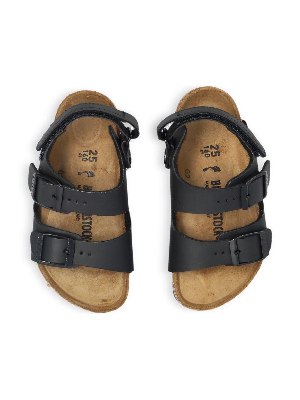 Sandali per bambini Birkenstock Kids nericon cinturino a strappo 1032009 BLACK BIRKENSTOCK