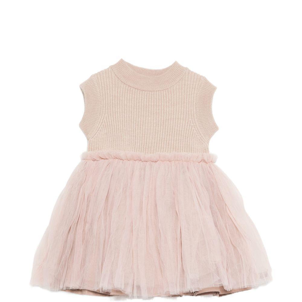 Abito Xewa per neonata Donsje rosa con tulle 4114500 00011 DONSJE KIDS