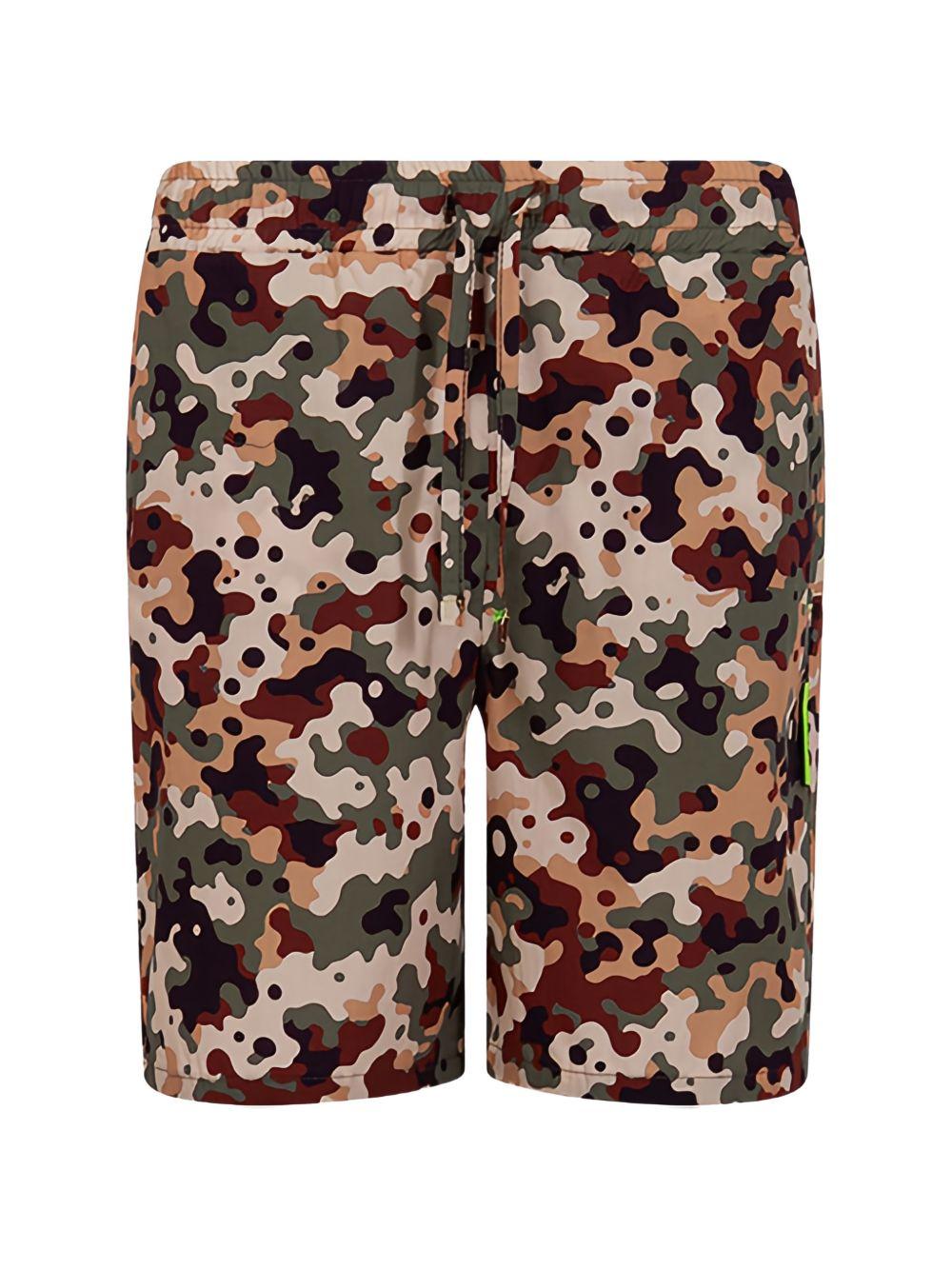 Shorts per bambino MSGM Kids multicolore con stampa camouflage S6MSJBBE192 167 MSGM KIDS