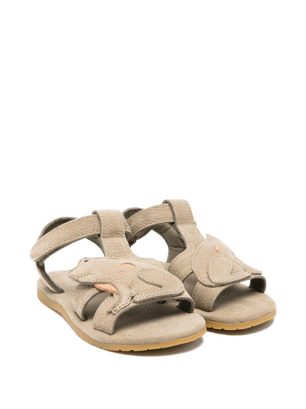 Sandali per bambino Donsje verde con applicazione rana 2026301 BL007 DONSJE KIDS