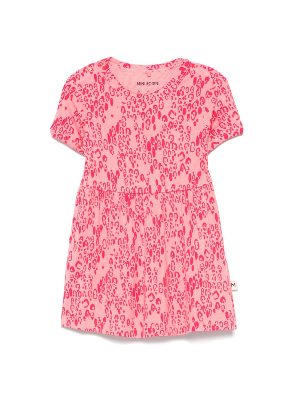 Abito per neonata Mini Rodini rosa con stampa astratta 1100029828NB PINK MINI RODINI