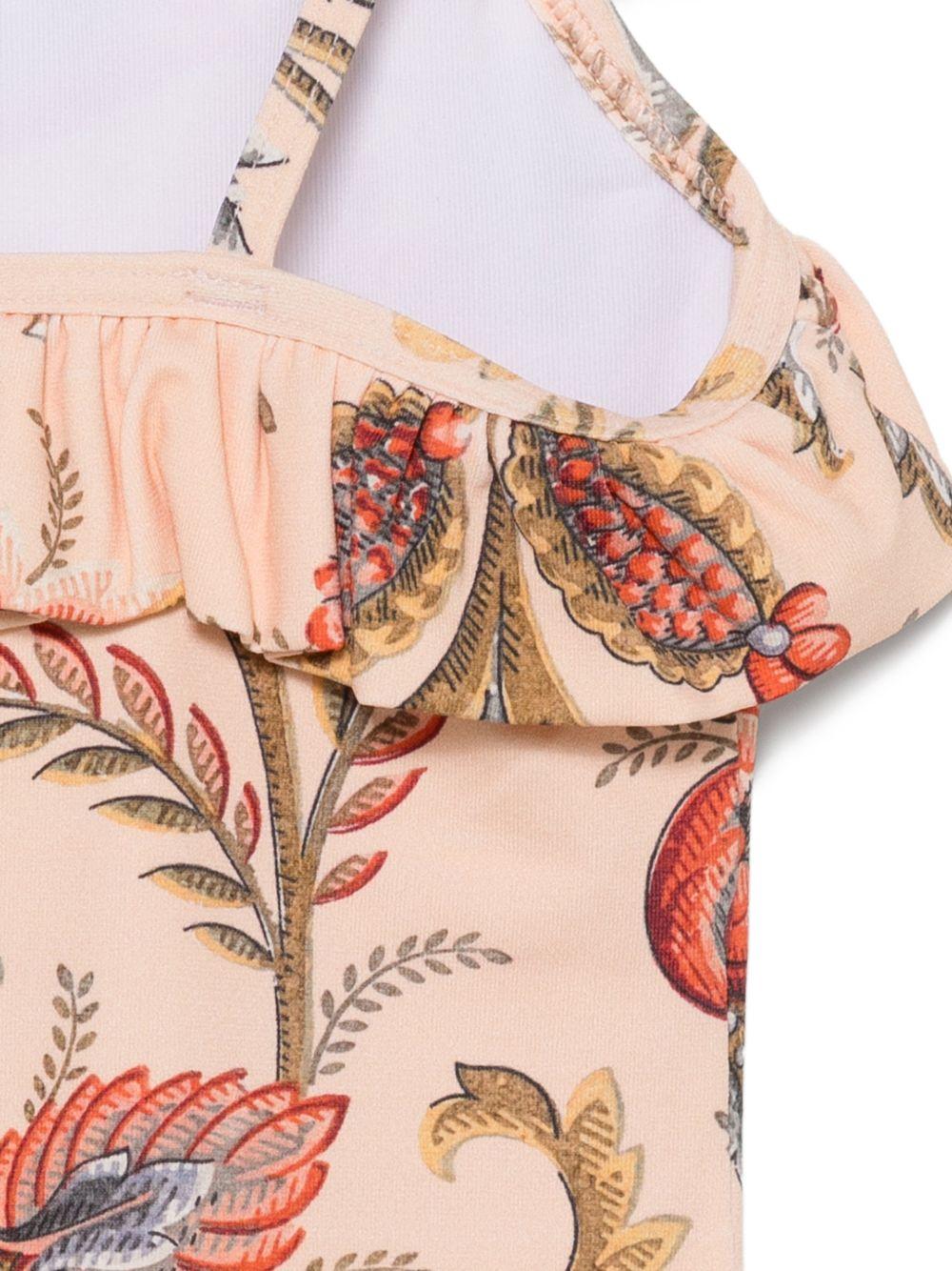 Costume da bagno per bambina ETRO KIDS beige con motivo floreale GYCA19 J0557 458MC ETRO KIDS