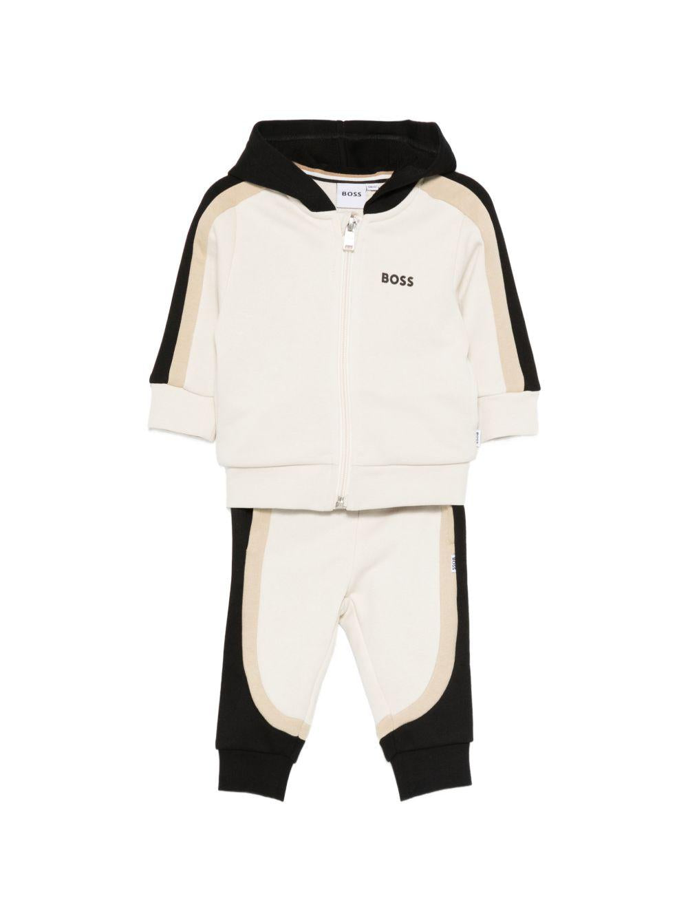 Tuta per neonato Boss Kids multicolor con cappuccio<BR/> J52850 21C BOSS KIDS