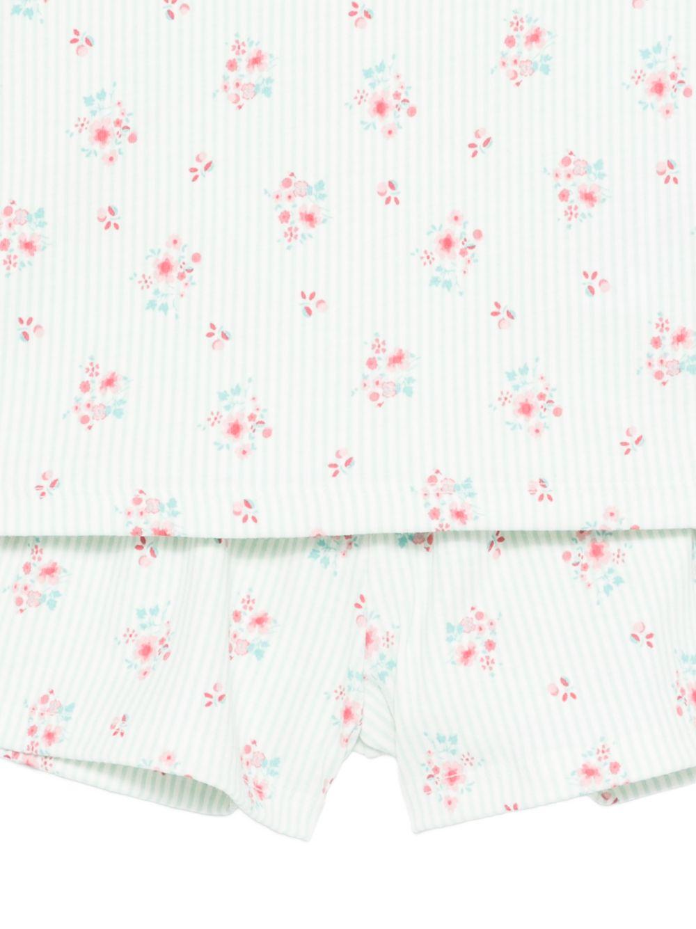 Pigiama per bambina Petit Bateau multicolore con stampa floreale all-over A0F6L 01 PETIT BATEAU KIDS
