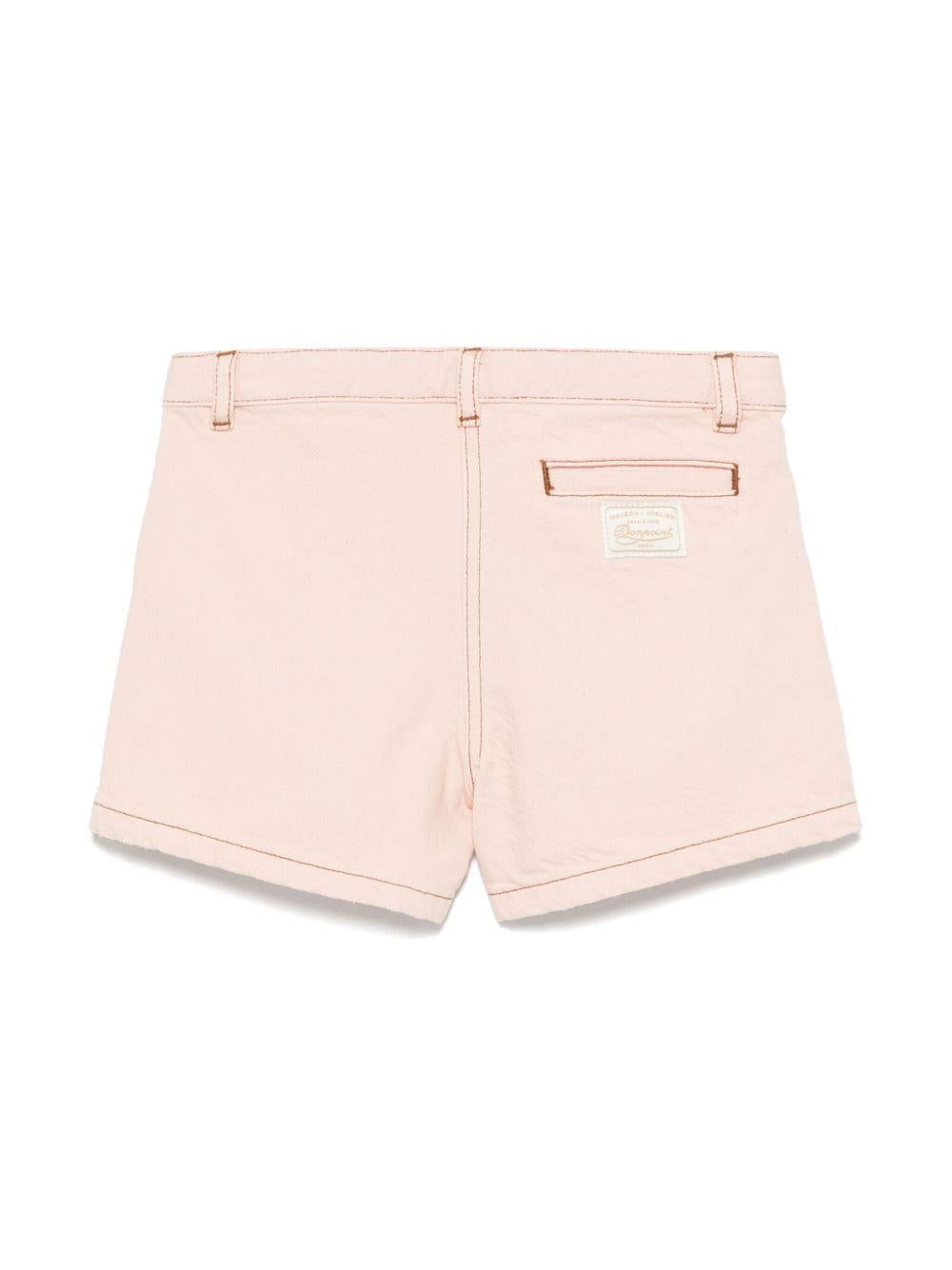 Pantaloncini di jeans per bambina Bonpoint rosa con passanti S05GBEW00004 025A BONPOINT