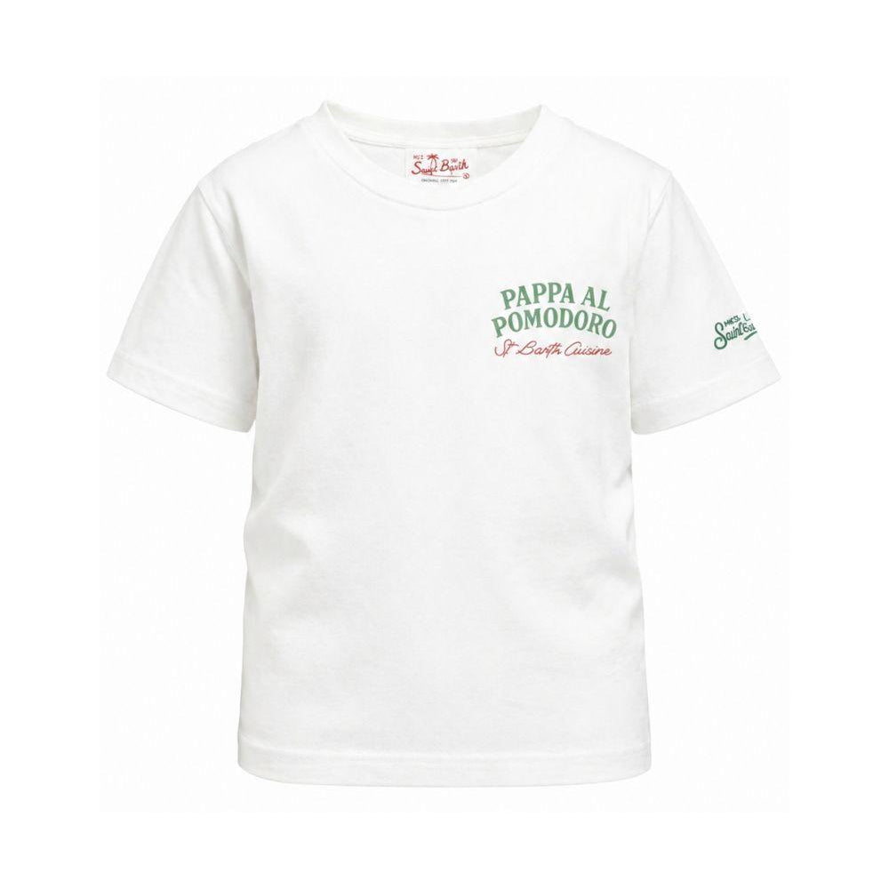 T-shirt per bambino MC2 Saint Barth Kids bianca a maniche corte PRL0001 02011L MC2 ST. BARTH KIDS