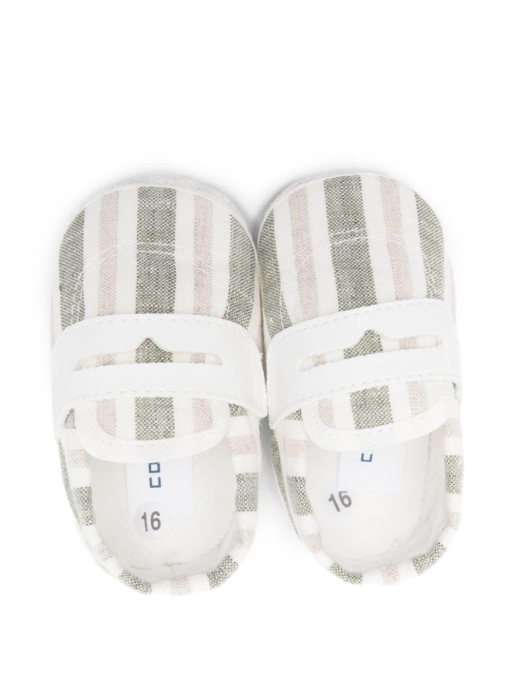 Scarpe primi passi per neonato Colorichiari bianco e verde a righe MN958467 4878 35 COLORICHIARI KIDS