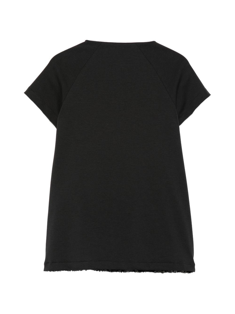 Abito per bambina John Richmond Junior nero con logo sul davanti RGP26046VE BLACK JOHN RICHMOND KIDS